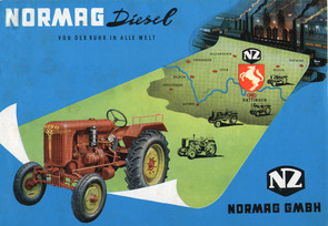 Normag Poster mit Landkarte "Von der Ruhr in alle Welt"